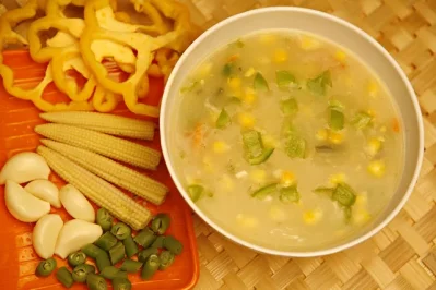 Having hot chicken soup benefits the immune system