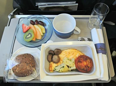 Eat on the plane