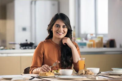 You metabolism is usually high in the morning. So, your digestive system remains active
