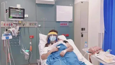 Shabnur is in hospital
