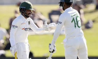 It is the first time Bangladesh have taken a first-innings lead batting second outside of Asia