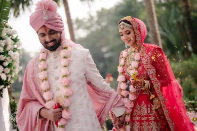Mim wore a Sabyasachi lehenga