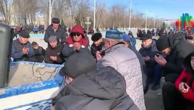 Sporadic gunfire was heard in Almaty on Sunday