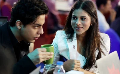 Aryan with Suhana in IPL