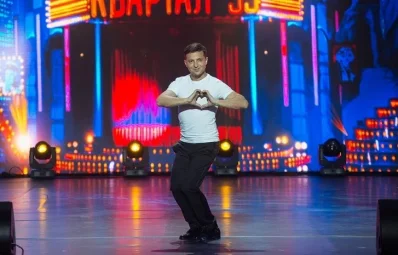 Before his entry into politics, Zelensky was an actor, a comedian