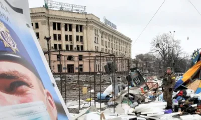 Russian missiles and rockets struck Kharkiv&rsquo;s Freedom Square