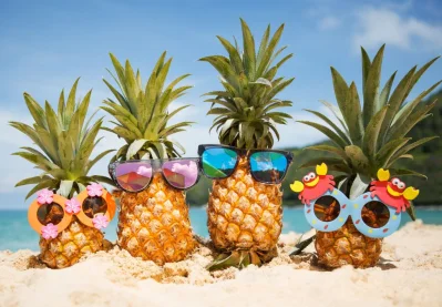 Pineapples contain a digestive enzyme called bromelain