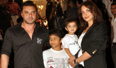 Sohail Khan with Seema and children
