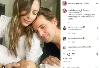 Maria took to Instagram to share the good news with her fans and followers