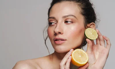Lemon juice is the astringent substance needed to get the job done