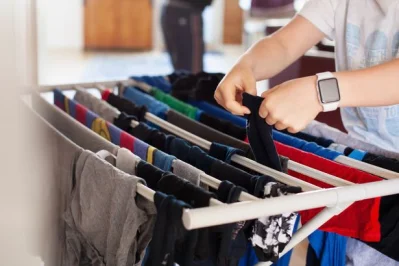 Clothes drying racks not only look good but also provide a great convenience for air drying clothes inside