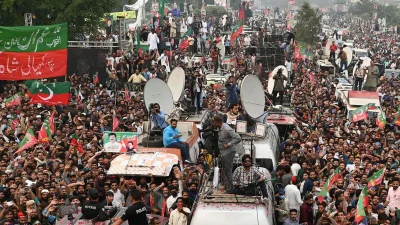 Protest march in Pakistan
