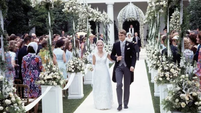 The ceremony took place on the South Lawn of the White House