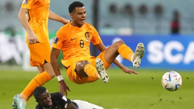 The gangly PSV Eindhoven forward Gakpo