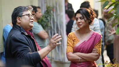Jaya Ahsan with Aniruddha Roy Choudhury