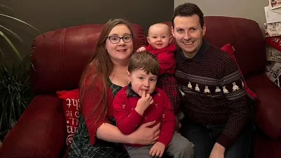 Beth Hobbs, 31 and her husband Will, 41, say they had never expected their son, born Theodore, to get into the group, and never planned to even apply for membership. Photo: Collected