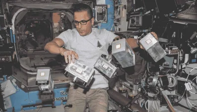 Acaba in space. 