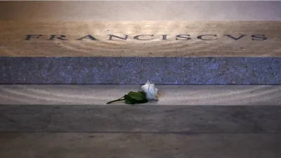 Rose on tomb