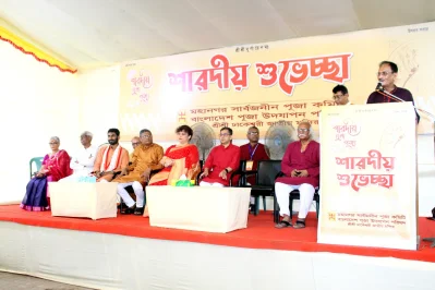 Pranay Verma joins Dhakeswari temple puja.