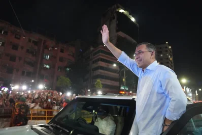 PM Tarique Rahman at Nayapaltan office. PMO Photo 